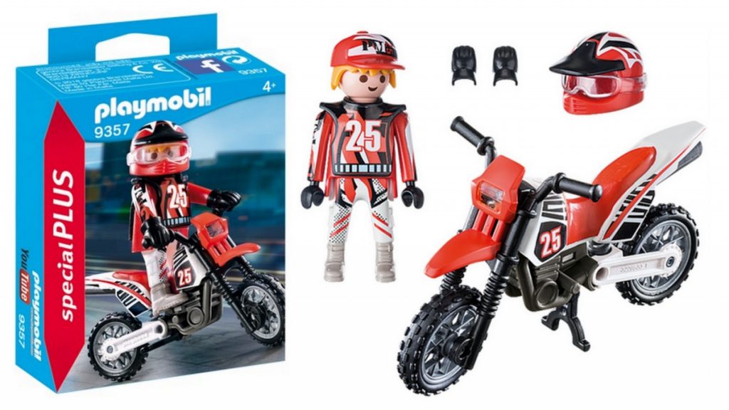 Pilote de motocross Playmobil